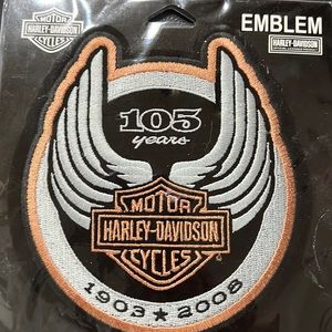Harley Davidson 105 year Emblem Sew-on Patch